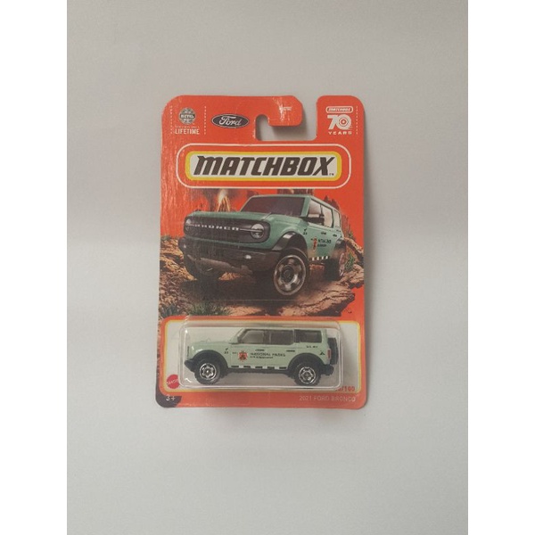 MatchBox MBX Ford Bronco National Park Green