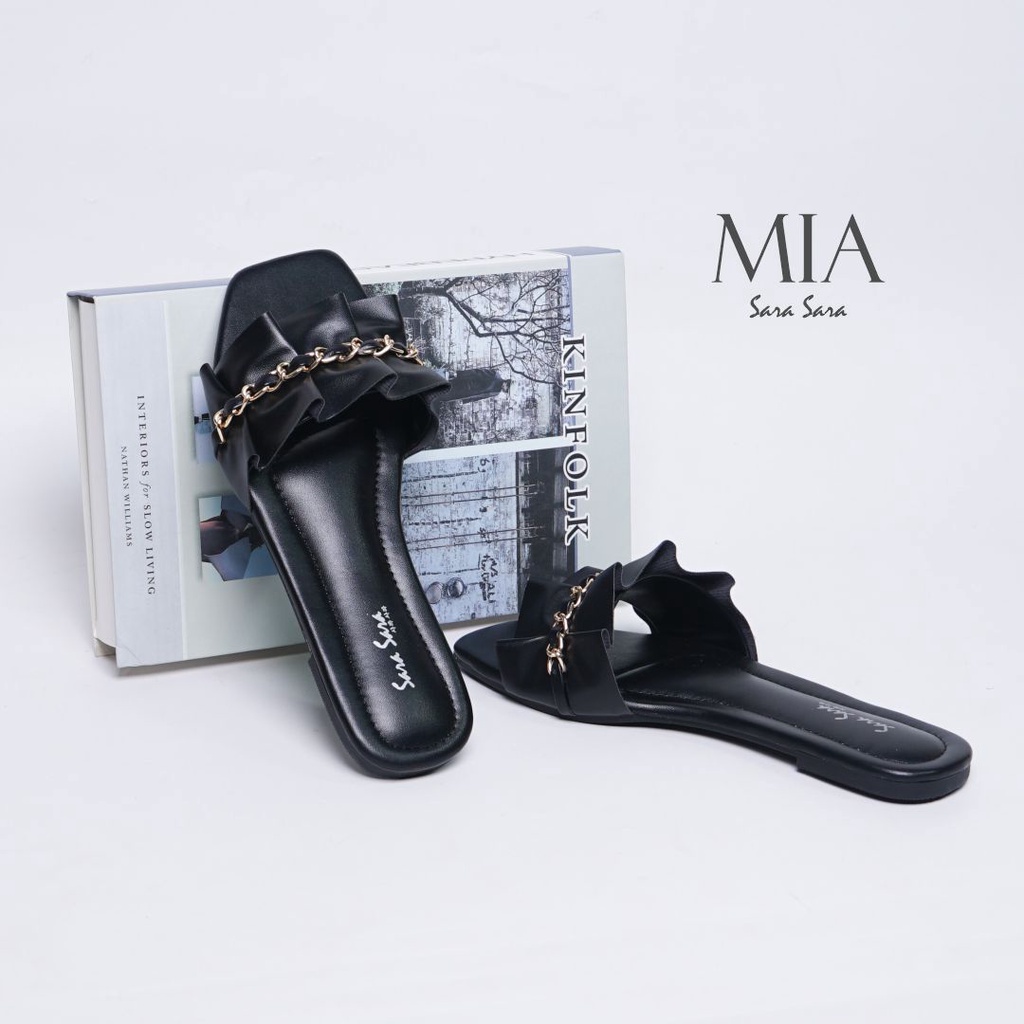 Sara Sara MIA Sandal Wanita Terbaru Model Teplek Bahan Karet Keren