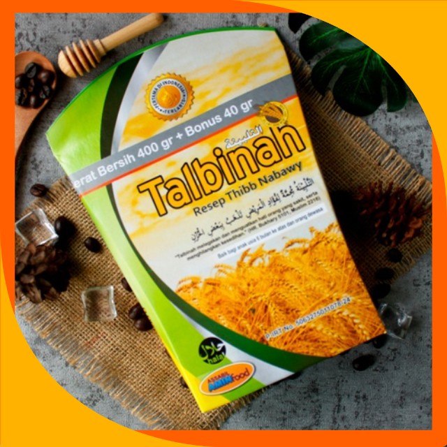 

Talbinah Box 400Gr BUBUR TALBINAH Tepung Gandum Murni Resep Thibbun Nabawi