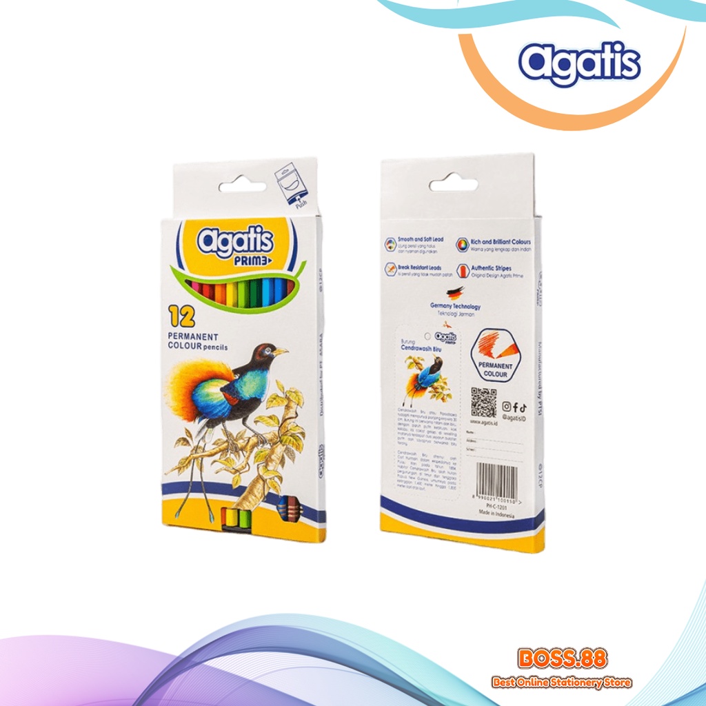 

PENSIL 12 COLORS PANJANG AGATIS PRIME PH-C1201