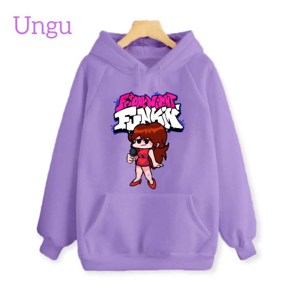 Hzl_outfit Hoodie Sweater FNF Girl Friend Anak Perempuan (S.M.L.XL)