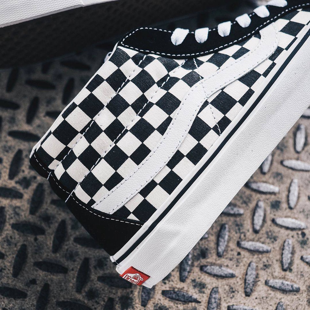 VANS SK8-MID REISSUE CHECKERBOARD BLACK/WHITE ORIGINAL 100%