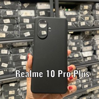 Case ULTRAFIT PC Black REALME 10 Pro Realme 10 Pro+ Realme 10 Realme 10 [5G] SoftCase Ultra SLIM Tipis Soft/Black=Hitam Matte Doff Anti Glare/Slip/A-Keringat Minyak/Silicone-Silikon Protecth Camera/Pelindung Kamera Tipis full cover TPU HD Plus 4G 5G 10Pro