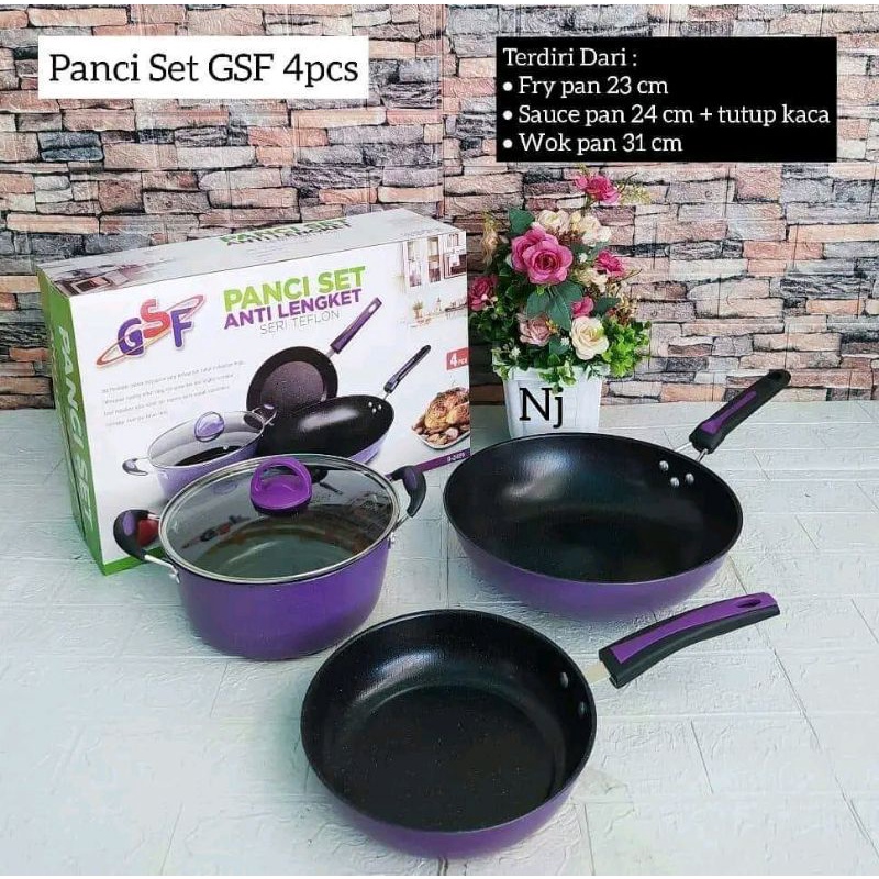 GSF-2429 PANCI SET ANTI LENGKET SERI TEFLON