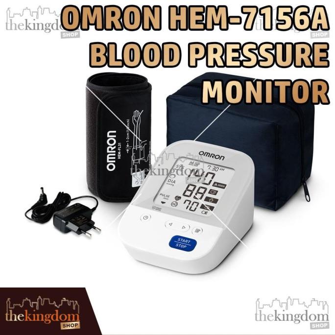 Promo Omron HEM-7156T-A 7156A Blood Pressure 7156TA Tensi Tensimeter 7156 TA - HEM-7156A,Plastik
