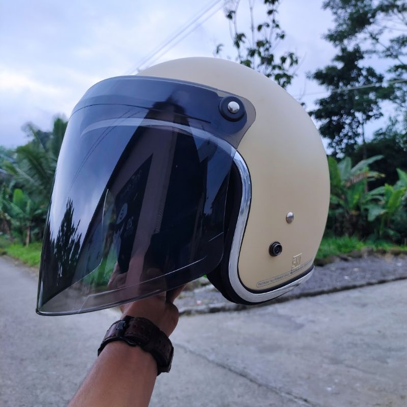 HELM BOGO DEWASA RETRO KACA VENOM SNAIL