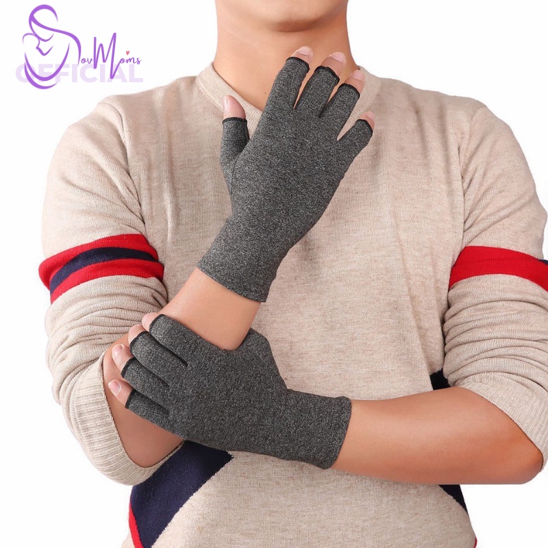 Sarung Kaos Tangan Serba Guna Gloves Glove Kaos Pelindung Motor Sepeda Gowes Mancing Olahraga Fitness Fitnes Gym Panjang Setengah Jari Kain Penghangat Dingin Alat Kesehatan Sendi Rematik Saraf Wanita Cewek  Premium Tebal Kuat