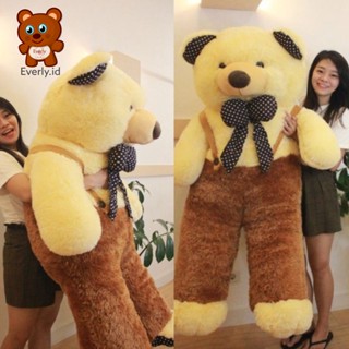 Image of SNI ! Boneka Jumbo Teddy Bear beruang Jojon 2 5 1,5 1meter 1m 90 cm 1 m 90cm Gandut Besar Big Tedy Bear topi untuk kado ulang tahun anak pacar teman laki perempuan pria wanita cowok cewek gemes import original MINI KECIL everly.id everlyid gemoy lucu
