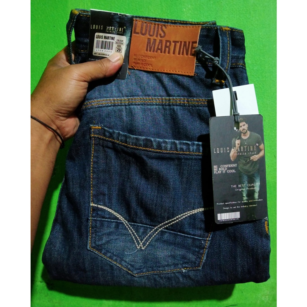 NEW PRODUCK Celana Jeans Panjang  Louis Martine Original Pria 100% Asli Jins  Cowok Louis Model Terbaru 2023