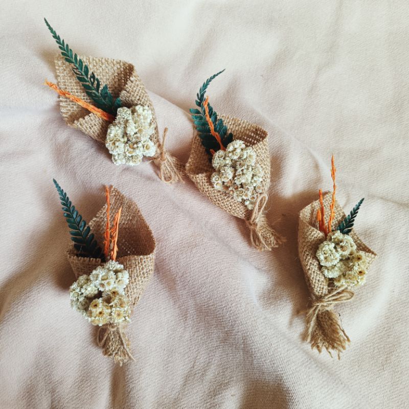 Hiasan kulkas / Magnet Kulkas / Buket Mini Bunga Kering