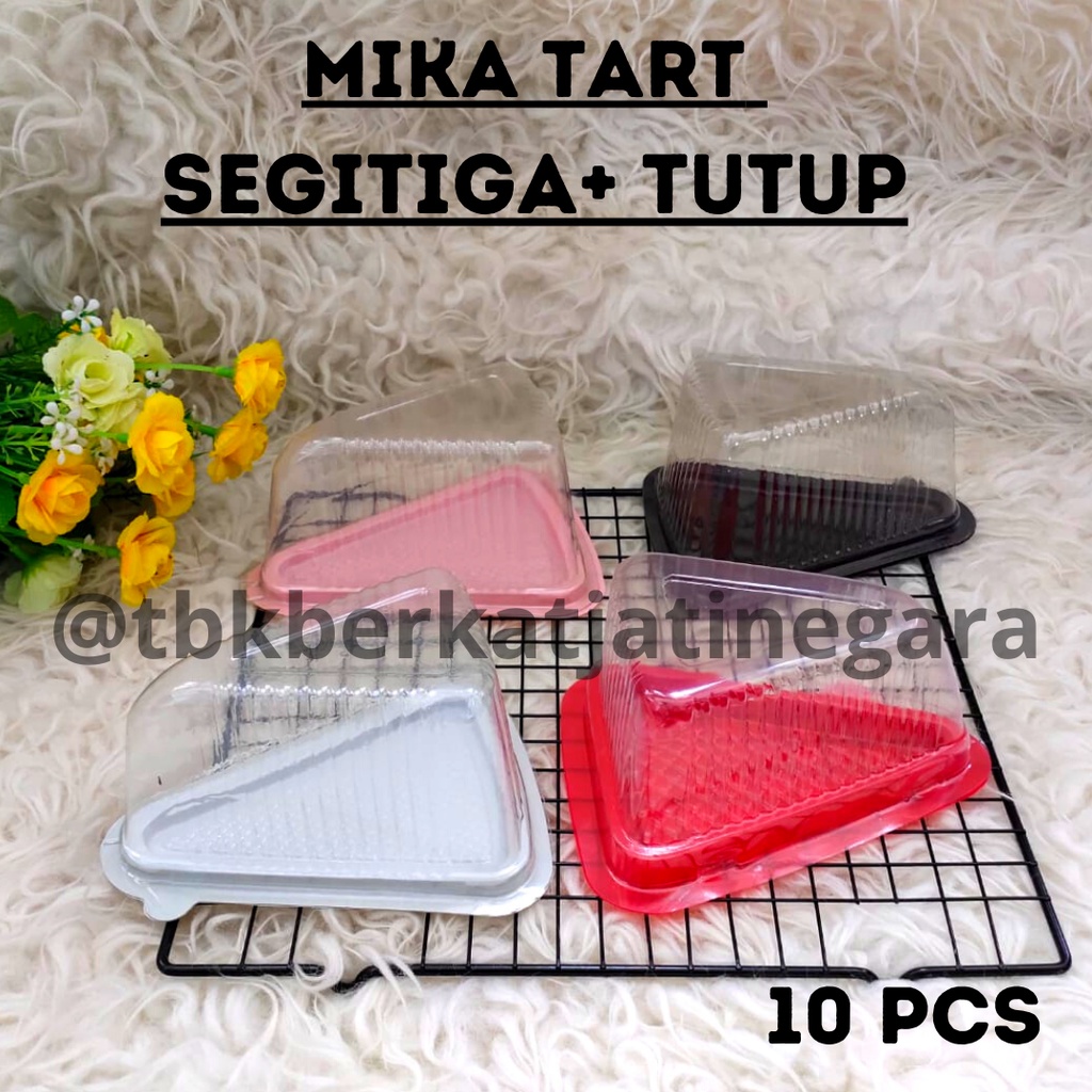 MIKA TART SEGITIGA / MIKA TART + TUTUP ISI 10 PCS