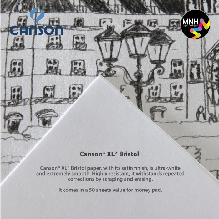 

Terlaris ✨ - Buku Gambar Canson XL Bristol Spiral Pad A4 A3 180G3.1.23