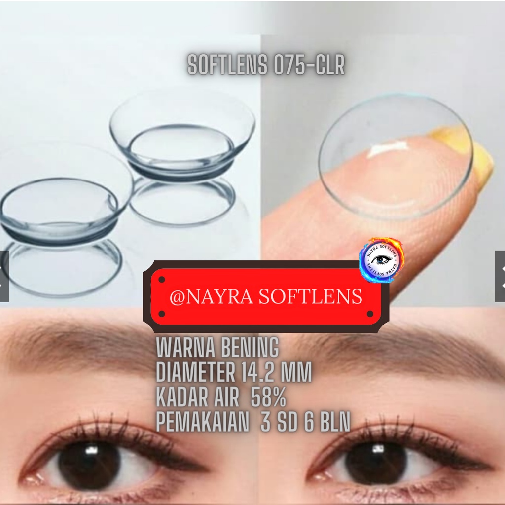 [✅ COD] SOFTLENS (MINUS) BENING SIMI CLEARVUE  14.2 MM ( -0.5 sd -15 ) - Lensa Kontak Lensa Mata - N