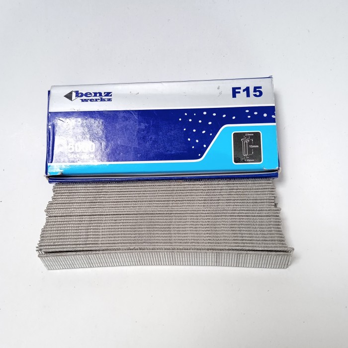 

F 15 / BENZ WERKZ Refill Paku Tembak Air Nailer Stapler Gun 15MM Lurus