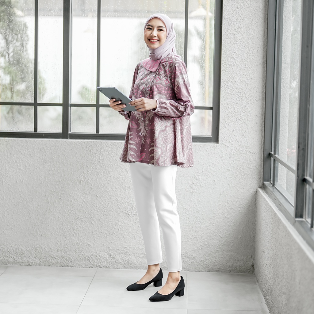 Bahari Blouse Batik Kerja Kantor Wanita