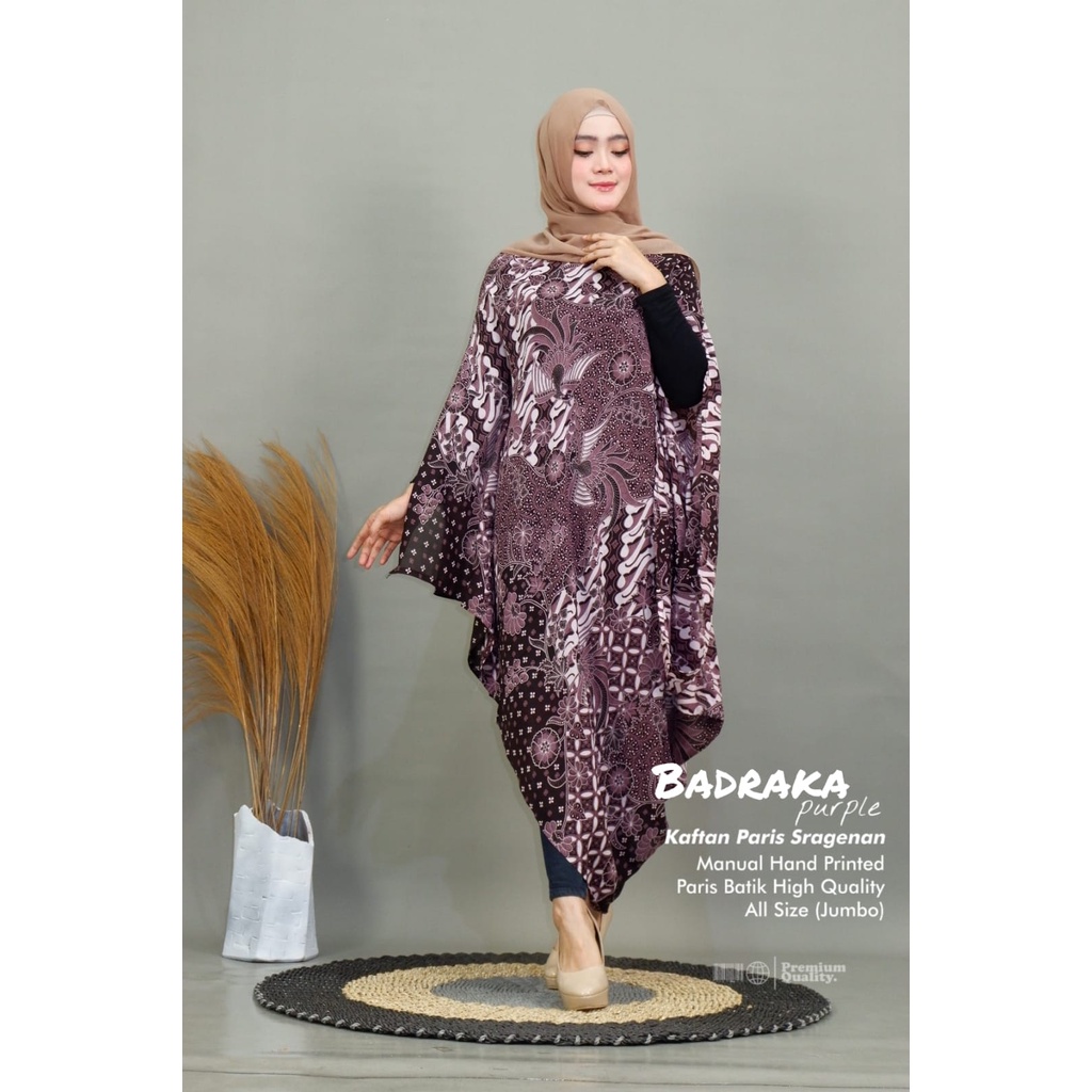 badraka kaftan abaya pakaian baju gamis dress syari longdress maxy maxi batik solo jumbo big all siz