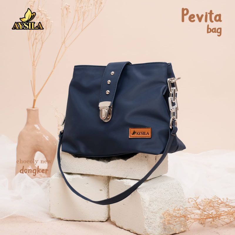 PEVITA BAG BY AYSILA BAHAN CHOCOLY ANTI AIR WATERPROOF PREMIUM TAS SELEMPANG