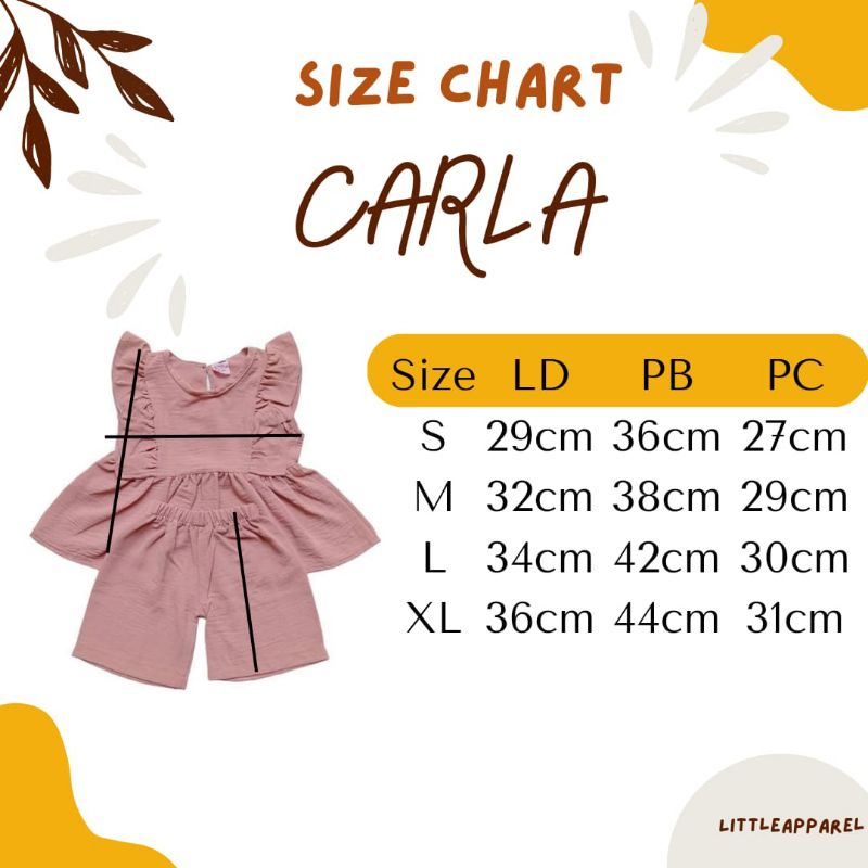 1-5T CARLA VERSI A CARLA CRINKLE ANAK SETELAN KRINGKEL ANAK SETELAN ANAK CRINKLE