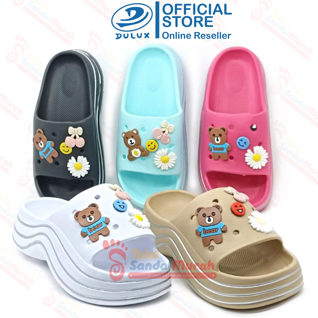 Toko Sendal Murah - SANDAL FUJI Wanita Dewasa Uk 36-40/ Sandal Slop Bahan Tebal / Sandal Slop Motif Lucu / Sandal Slop Ringan / Sandal Slop Wanita Fashion / Sandal Slop Empuk / [ Toko Sendal Murah M 801 ]