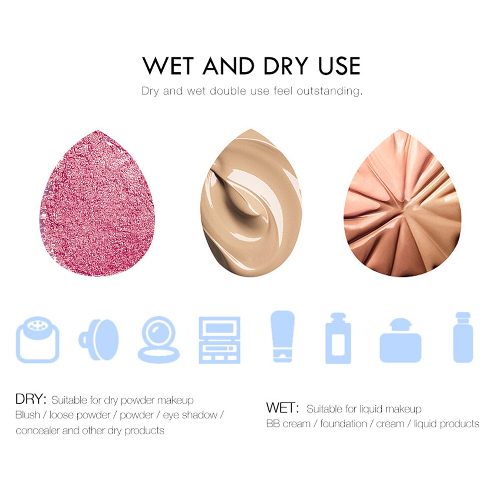 [100%ORIGINAL] O.TWO.O Makeup Foundation Sponge Puff Water Blender Blending (1 Pcs)