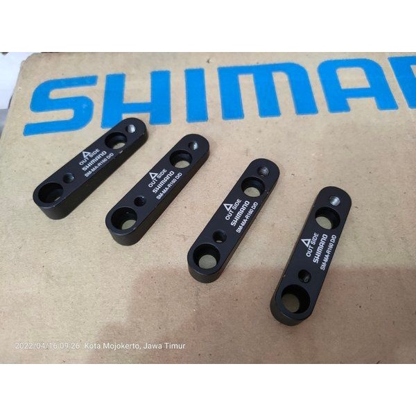 Adaptor Flat Mount Rem Cakram Shimano Rotor R160 R 160mm Caliper brake set Front 180 Rear 160 mm Dep