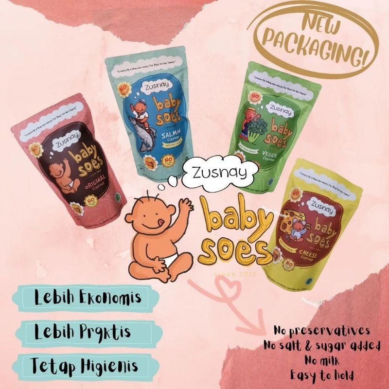 8+ ZUSNAY BABY SOES / KUE SUS BAYI / SNACK MPASI BAYI