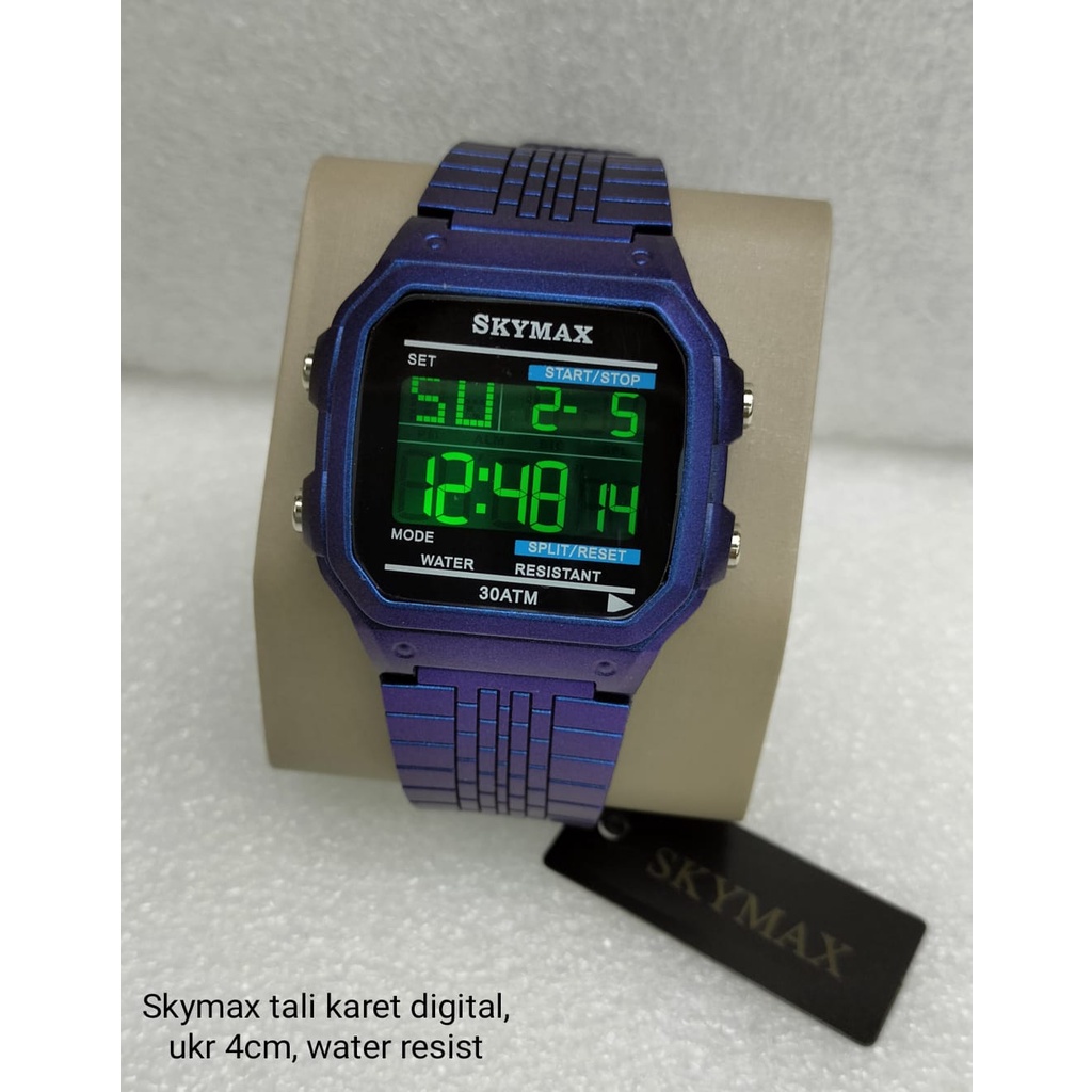 Jam Tangan Pria Fashion L4650V Tali Rubber Led Digital Tanggal Hari Aktif Free Box &amp; Baterai Cadangan