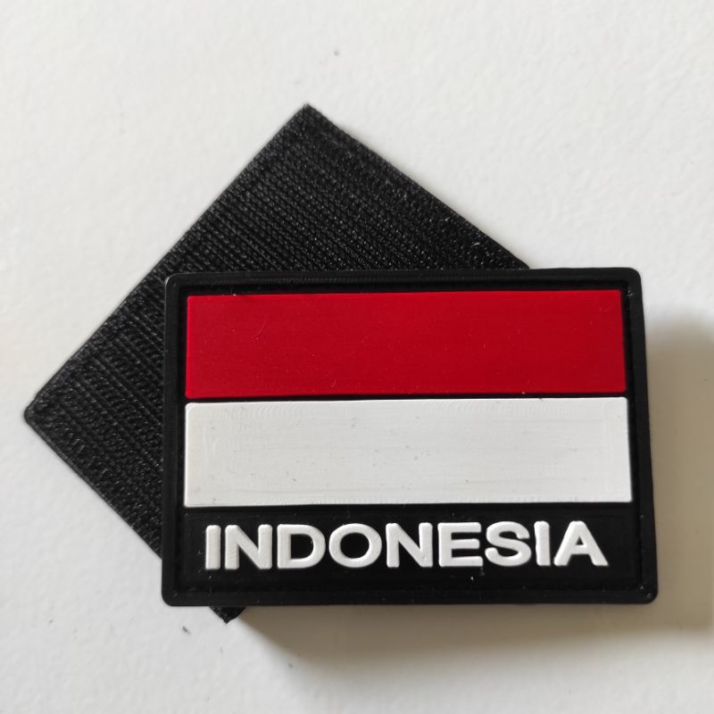 PATCH BENDERA LOGO BAJU KEMEJA TOPI MERAH PUTIH