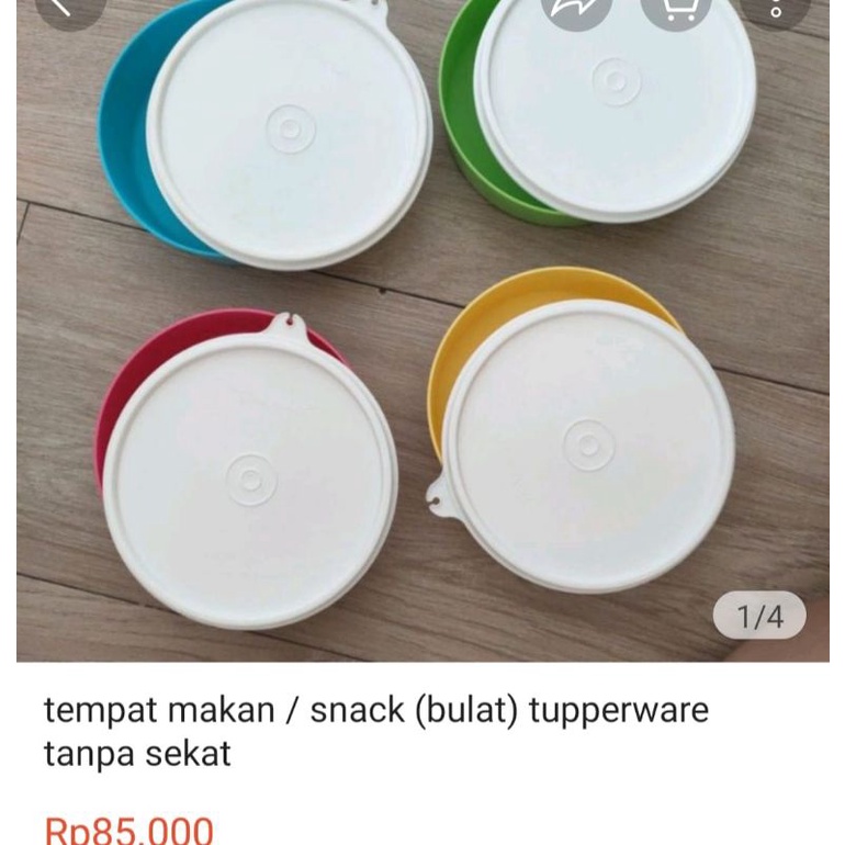 Tempat Makan Bulat/Tupperware/Small Server
