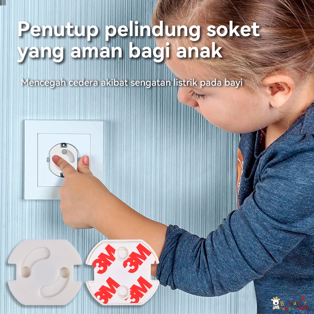 BEVAVAR pelindung stop kontak listrik bayi / pengaman Tutup Stop Kontak