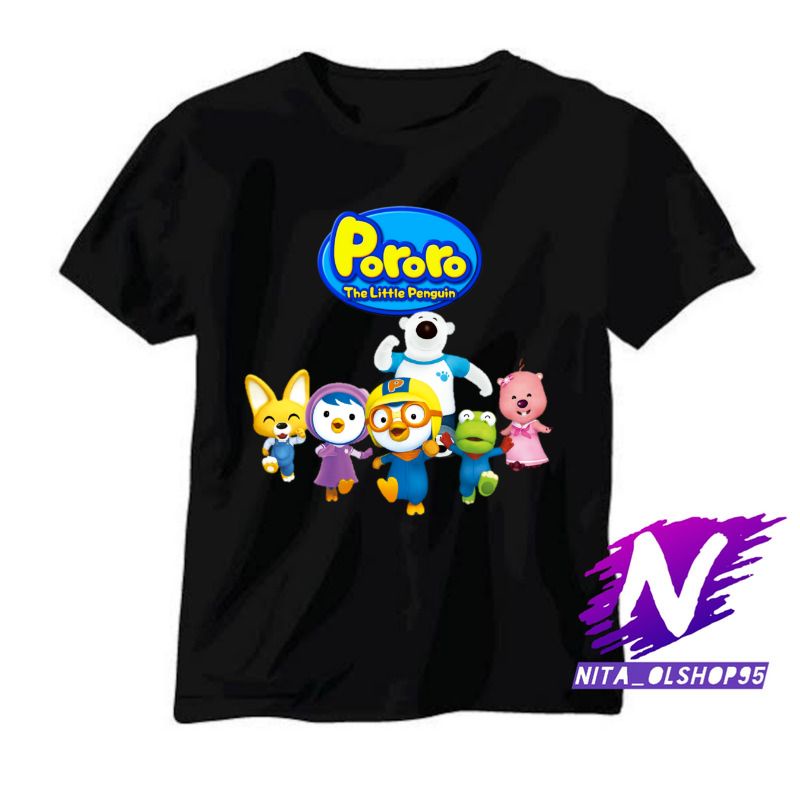 baju anak kaos anak pororo kartun anak pororo the little penguin