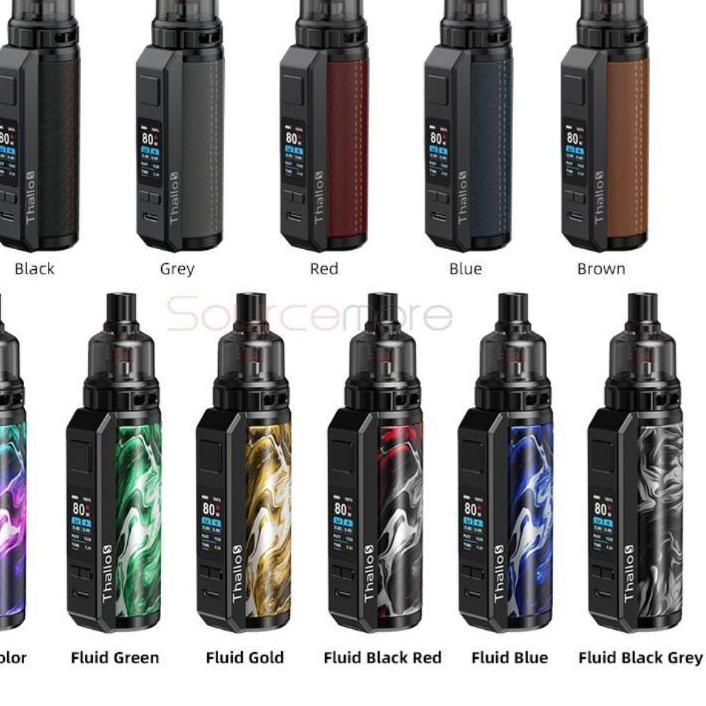 New elektronik tinta 11.11️Vapee Vapoor SMOKEE THALO S KIT 80W Free Baterai+L 10ml mesin uap|KD6