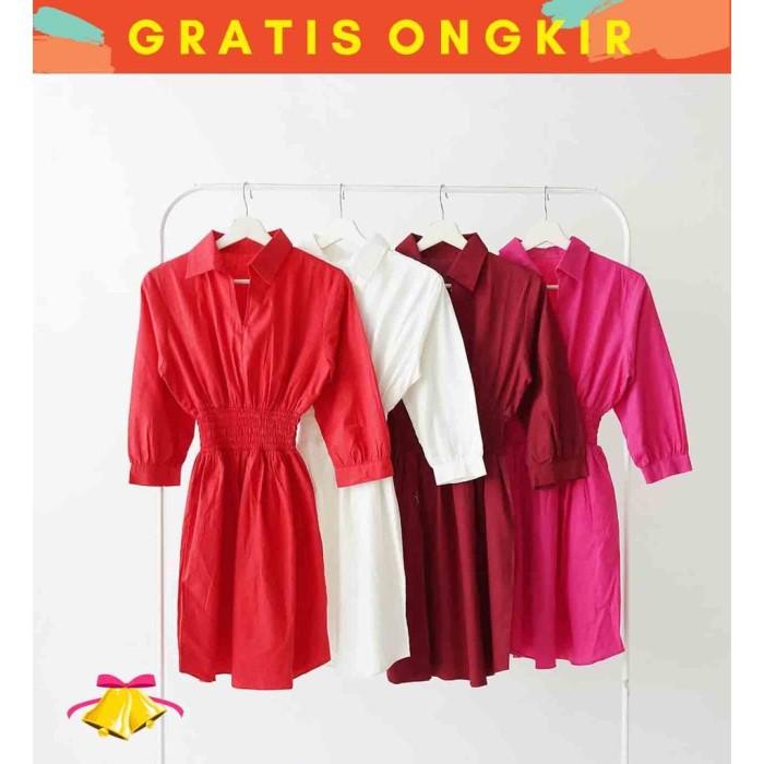 Cottonbells Casual Dress Wanita Imlek Cny Special 2023 Emreeyn Ruffle 56