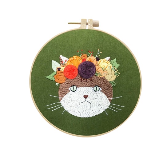 Embroidery Sulam Kucing Kit Marterial Package Cross Stitch Bordir Cat Handmade Bahan Material Creative handicraft DIY