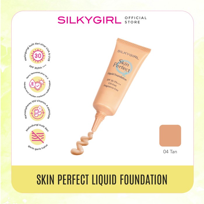 SILKYGIRL Skin Perfect Liquid Foundation 04 Tan 25ml