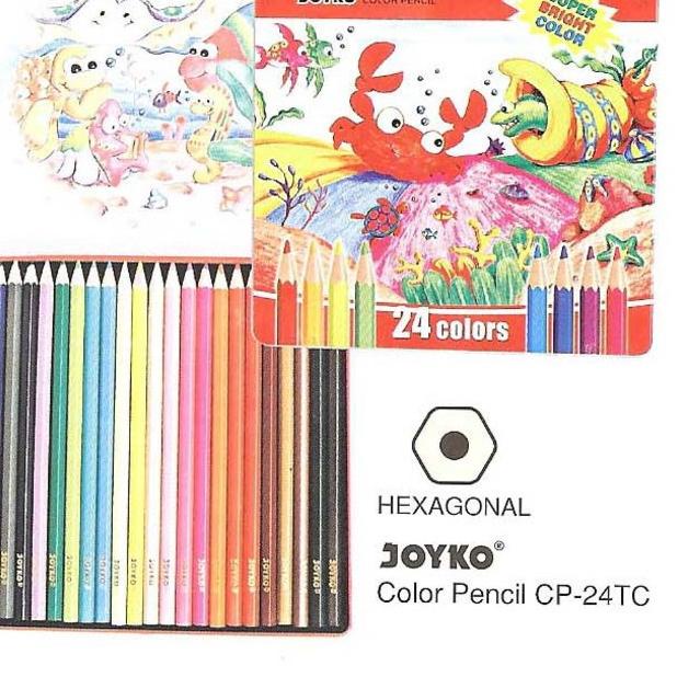 

ジ Joyko Pensil Warna / Color Pencil -CP-24TC Baru