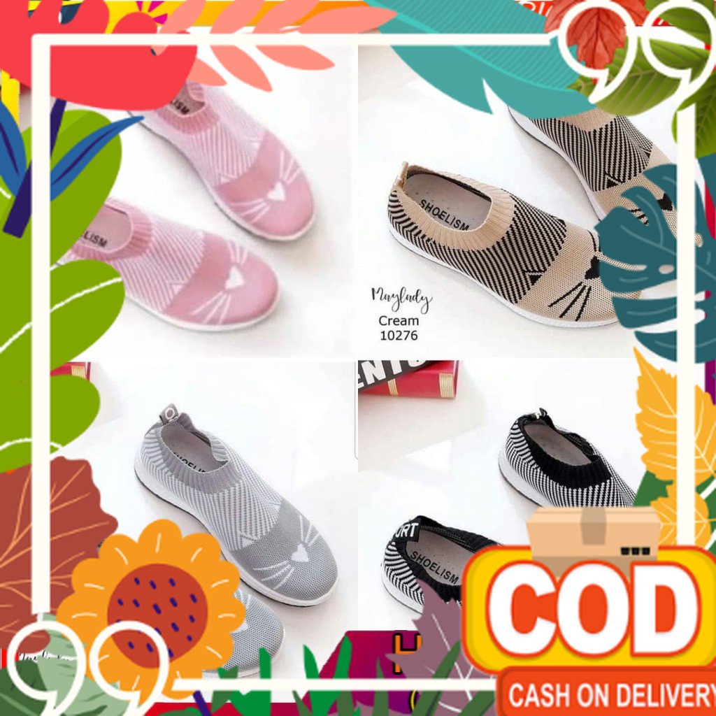 SEPATU WANITA SLIP ON 05 PUTIH POLOS.SEPATU SLIP ON TERBARU TERLARIS / unik jumbo