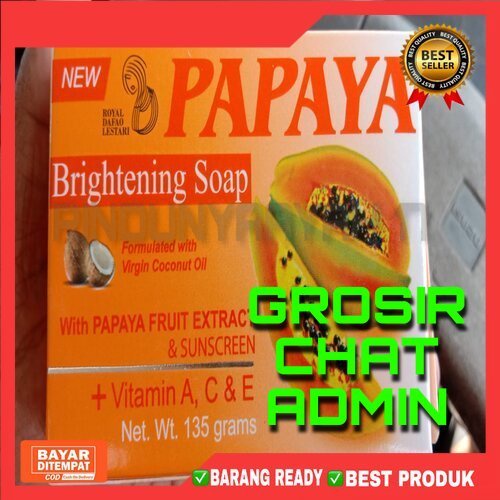 [RA]Sabun RDL Papaya Oiginal  Sabun Pemutih Kulit Pepaya BPOM Sabun Pepaya Penghilang Jerawat