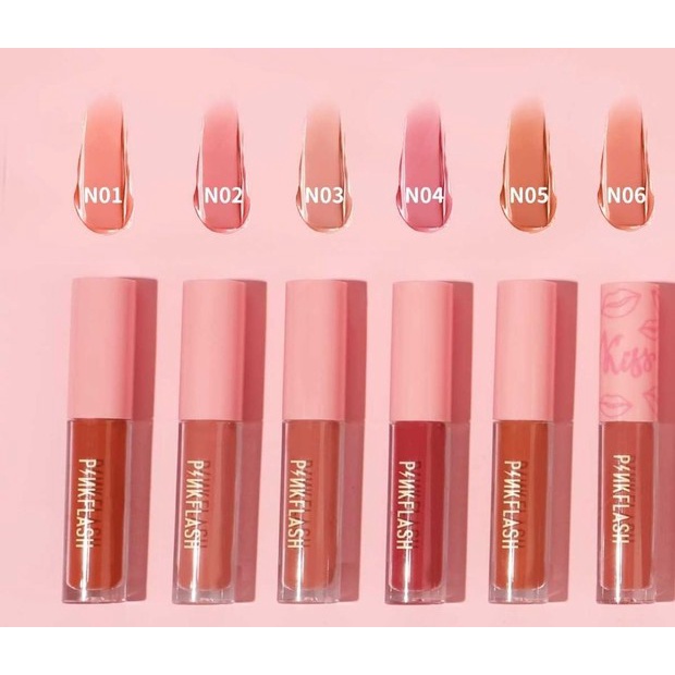 RADYSA - PINKFLASH Matte Lipstik Lembut Tahan Lama Pelembab Pigmentasi Tinggi 21 Colors