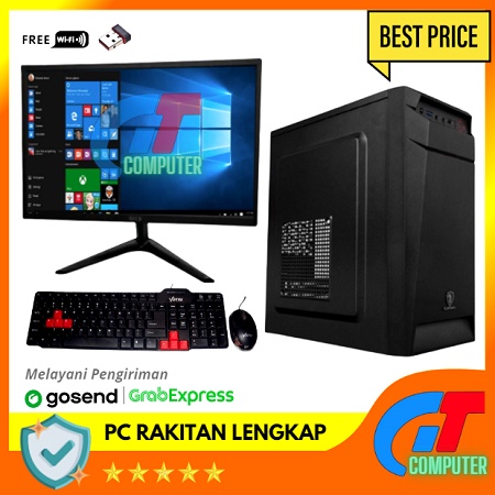 Pc Lengkap Intel Core i5 3470 | HDD 500GB | RAM DDR3 8GB | Monitor 19 Inc