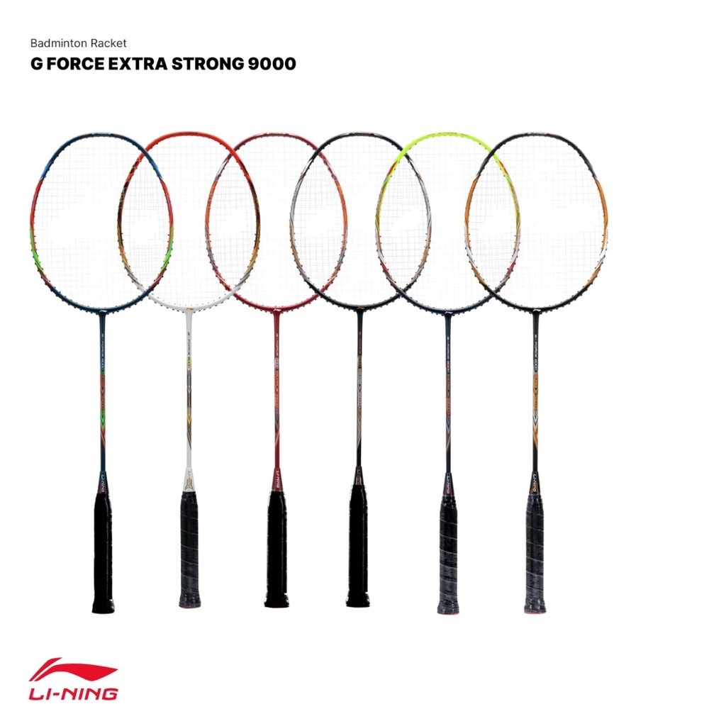 LINING G FORCE 9000 EXTRA STRONG RAKET LINING RAKET BADMINTON ORIGINAL - BLACK GOLD
