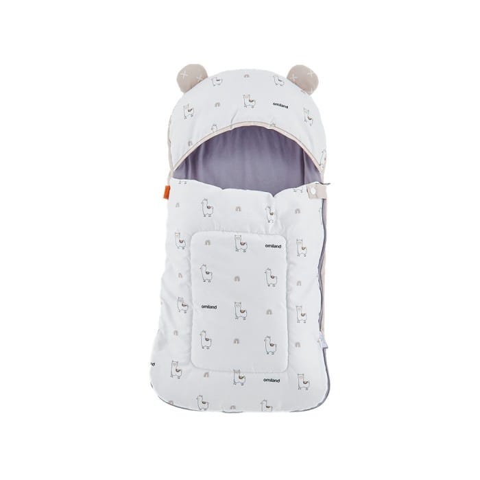 Omiland Sleeping Bag Panda, Sloth, Rainbow &amp; Alpaca Series Kantong Tidur Bayi Selimut Topi Baby Blanket Lembut dan Hangat Original