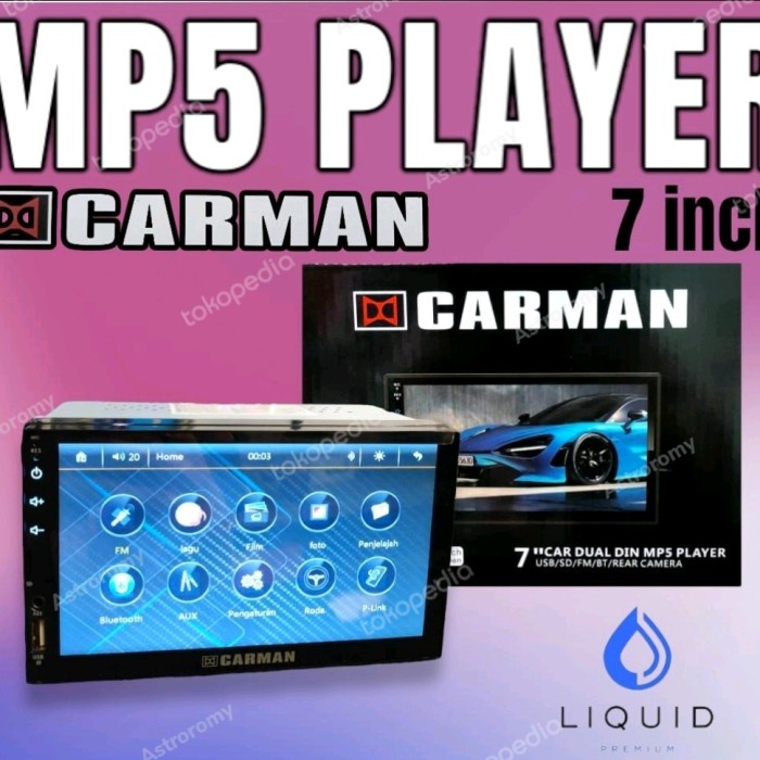 Head unit deckless MP5 Carman 7 inch / double din Carman