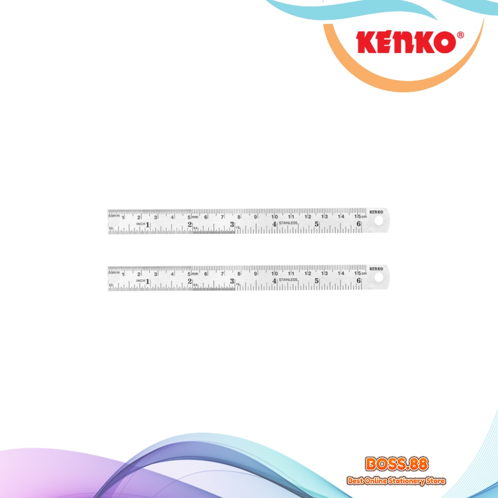 

RULLER / GARISAN BESI 15 CM KENKO