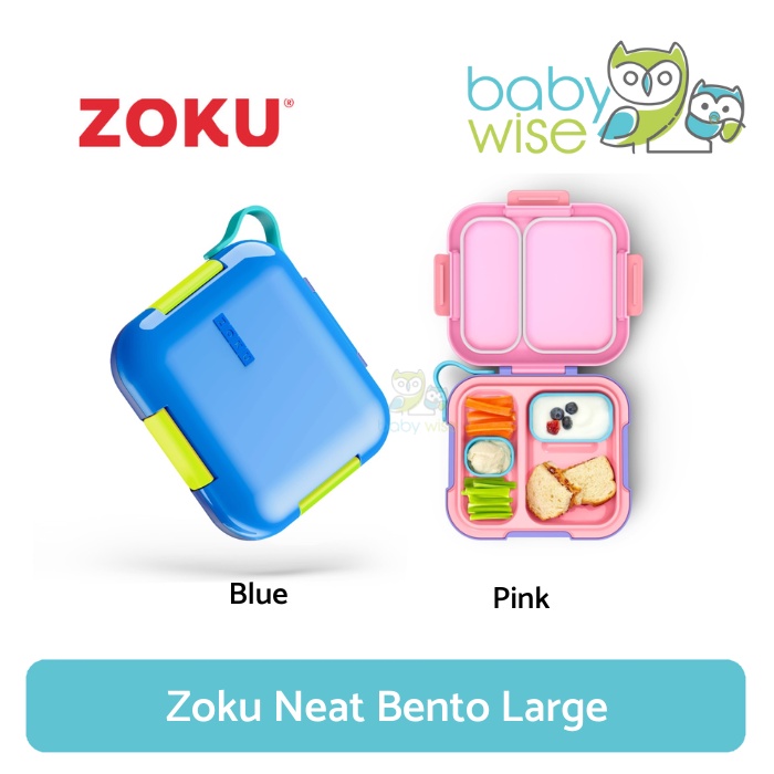 Zoku Neat Bento Large - Zoku Neat Bento Large - Kotak Bekal Makan Anak Anti Tumpah