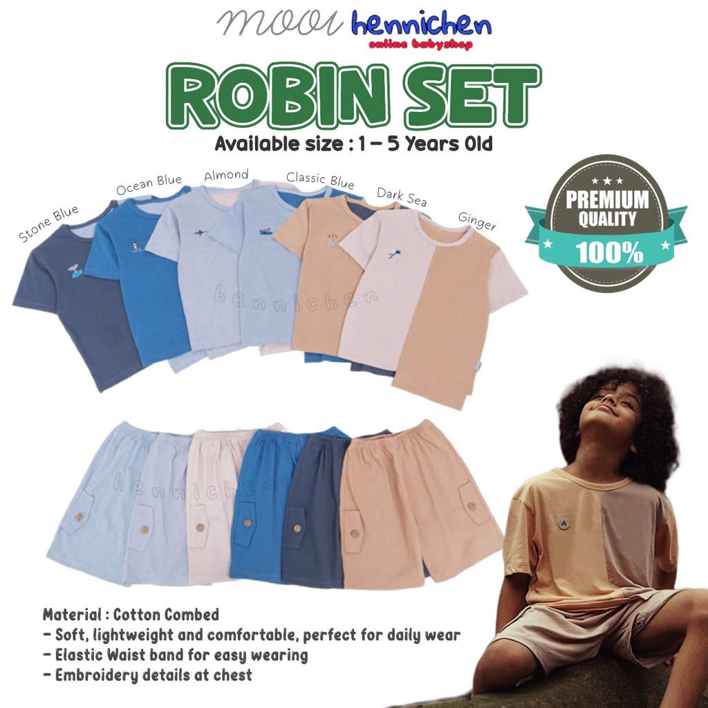 PROMO 7.7 PROMO BAJU LEBARAN MURAH MOOI ROBIN SET SETELAN BAJU PENDEK CELANA PENDEK SETELAN ANAK KAOS CELANA PENDEK 1 - 5 TAHUN PART 2