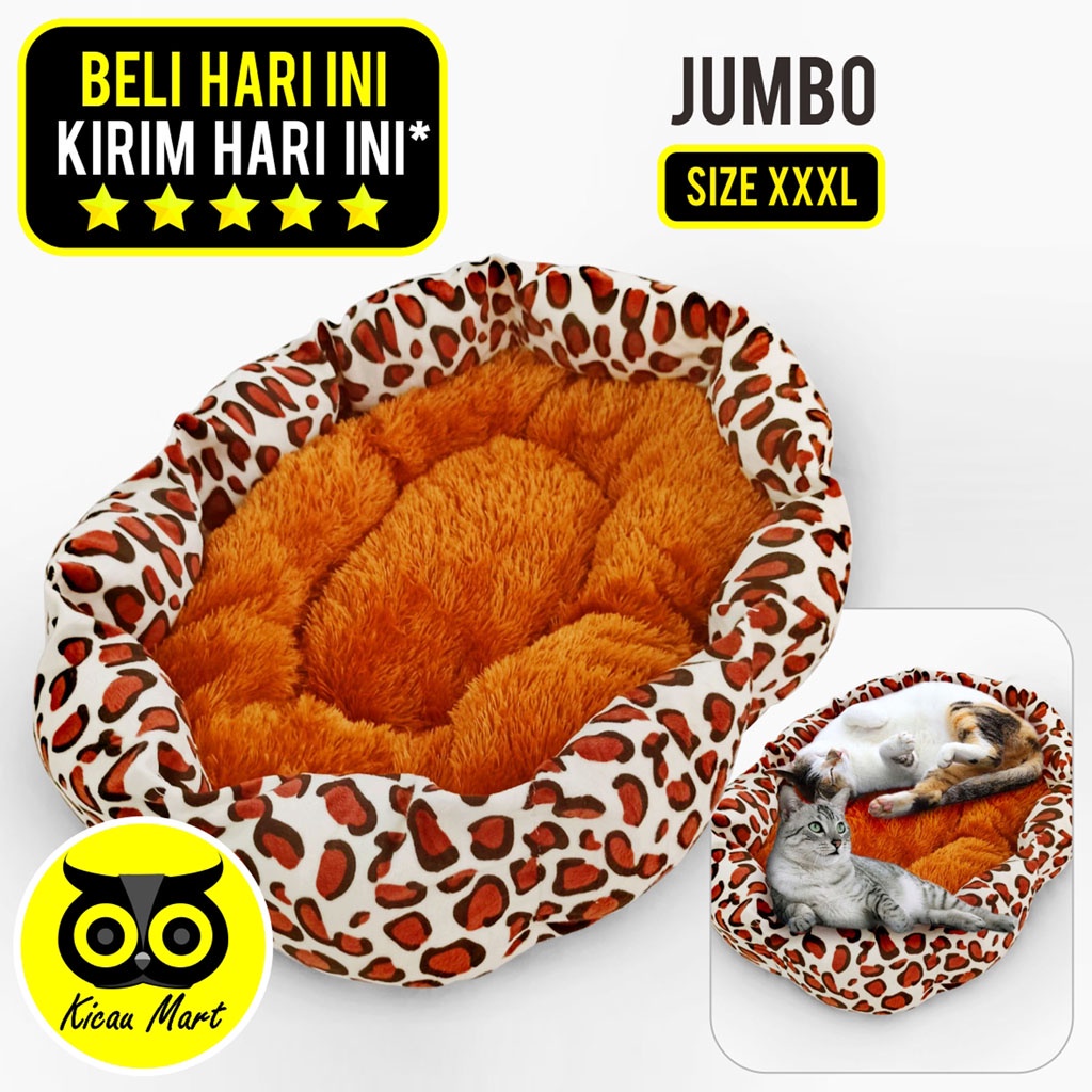 Bantal Kucing Jumbo XXL 60 cm Alas Tidur Kucing Jumbo Premium Kasur Bulu Rasfur Super Tebal Tempat Tidur Kucing Sempati Bantal Silikon Empuk Ranjang Tidur Kucing Kitten Anabul Sugar Glider Hamster