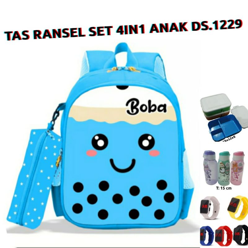 dem_sare / DS1229 Ransel Sekolah Anak Laki Laki Perempuan BackPack TK SD Tas ransel kecil mini karakter