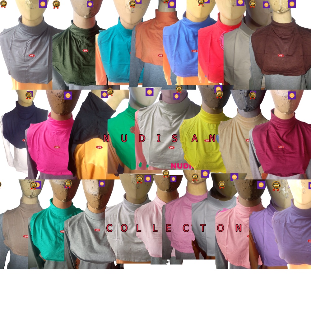 Manset leher polos bahan kaos rayon inner leher murah manset leher bahan kaos adem manset real pic