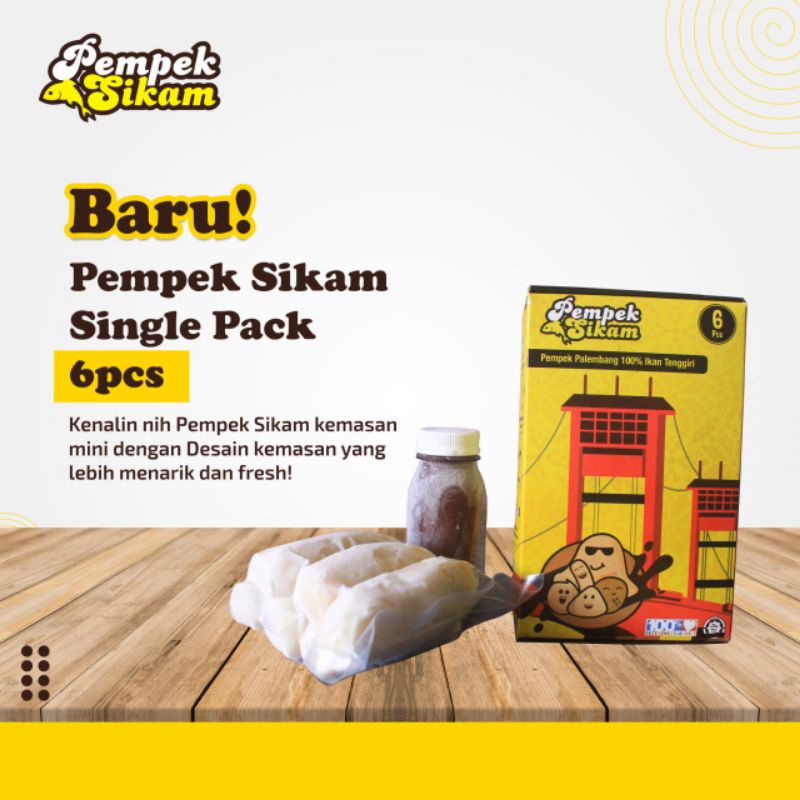 

Pempek Single Pack isi 6pcs varian Lenjer, isi Telor, Adaan, Kulit